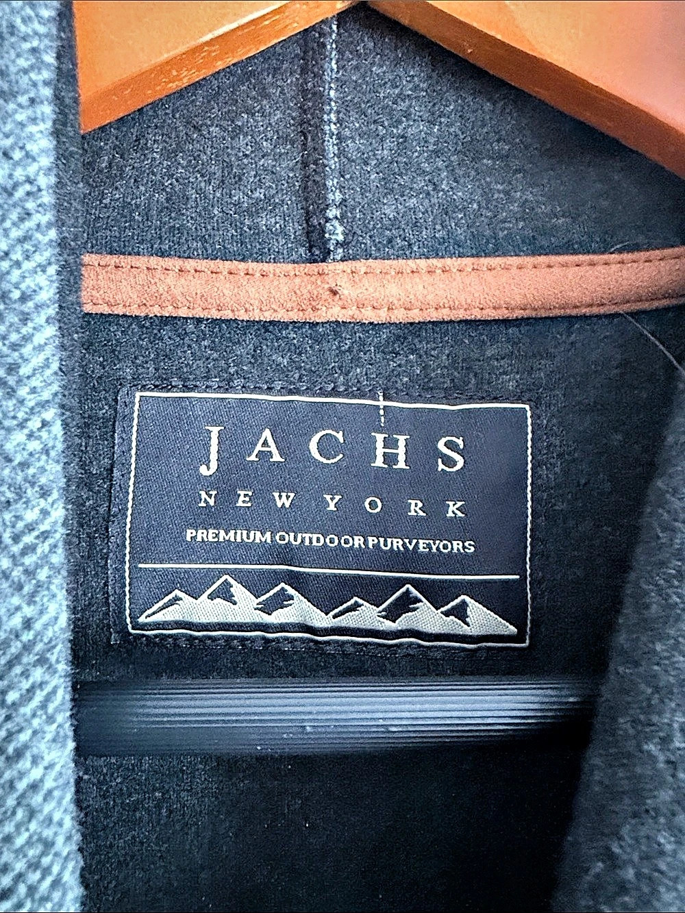 Jachs New York Wool Blend Pullover Hoodie Men's Gray - Picture 4 of 8
